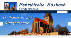 Desktop Screenshot of petrikirche-rostock.de
