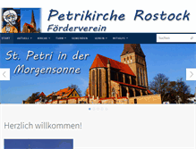 Tablet Screenshot of petrikirche-rostock.de